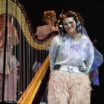Björk Instagram - thanks for tonight vienna! It was a pleasure having one of your very own onstage tonight, manu delago. musicians : @viibraflutes @bergurth @manudelagomusic @katiebuckleyharpist bjork outfit @ndreaskronthaler @viviennewestwood headpieces @james.t.merry gloves @jan_eneskey shoes @melissaofficial x victor & rolf sphaera dress @irisvanherpen musicians outfits @balmain hair pieces @tomikono_wig makeup @isshehungry styling @eddagud photos @santiagraphy Vienna, Austria