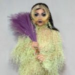 Björk Instagram - for @voguemagazine article ! hand embroidered feather creation haute couture @maisonvalentino @pppiccioli headpiece @james.t.merry makeup @isshehungry styling @eddagud photo @santiagraphy