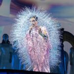 Björk Instagram - dress @noirkeininomiya printed bodysuit @thorastefansdtr makeup @isshehungry styling @eddagud photos @santiagraphy