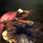 Björk Instagram - thank you madrid for a beautiful evening ! musicians : @viibraflutes @bergurth @manudelagomusic @katiebuckleyharpist bjork dress @stinarand headpieces @james.t.merry leggings @vanebon shoes @maisonmargiela  encore outfit @irisvanherpen musicians outfits @balmain hair pieces @tomikono_wig makeup @isshehungry styling @eddagud photos @santiagraphy