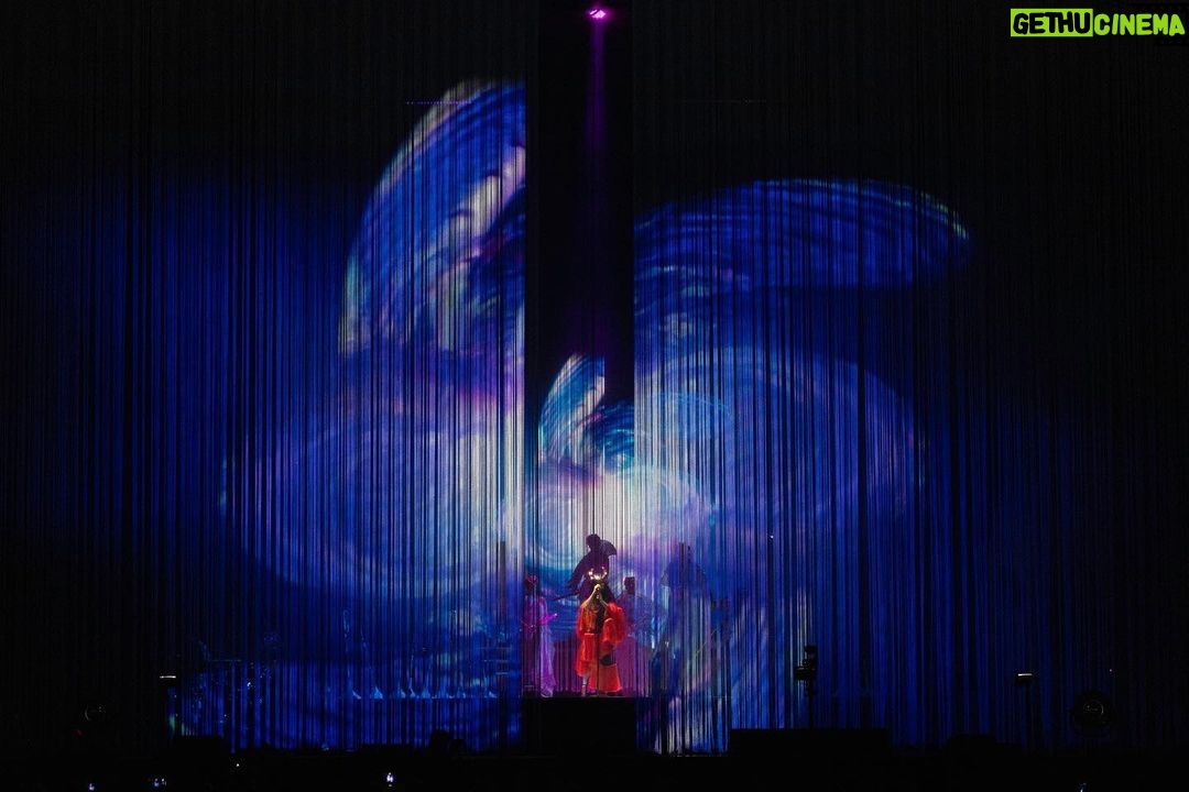 Björk Instagram - thank you madrid for a beautiful evening ! musicians : @viibraflutes @bergurth @manudelagomusic @katiebuckleyharpist bjork dress @stinarand headpieces @james.t.merry leggings @vanebon shoes @maisonmargiela encore outfit @irisvanherpen musicians outfits @balmain hair pieces @tomikono_wig makeup @isshehungry styling @eddagud photos @santiagraphy