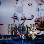 Björk Instagram - thank you madrid for a beautiful evening ! musicians : @viibraflutes @bergurth @manudelagomusic @katiebuckleyharpist bjork dress @stinarand headpieces @james.t.merry leggings @vanebon shoes @maisonmargiela  encore outfit @irisvanherpen musicians outfits @balmain hair pieces @tomikono_wig makeup @isshehungry styling @eddagud photos @santiagraphy