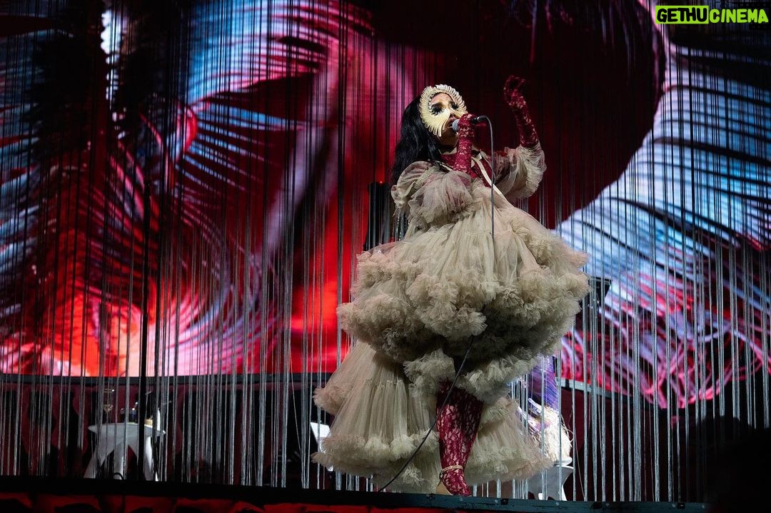 Björk Instagram - thank you lisbon for a wonderful evening ! musicians : hamrahlíð choir , @viibraflutes , @bergurth , @manudelagomusic , @katiebuckleyharpist björk dress @noirkeininomiya lace bodysuit @sarahregensburger_official headpieces @james.t.merry shoes @maisonmargiela encore outfits @irisvanherpen & @noirkeininomiya bodysuit by helen miraudo musicians outfits @balmain hair pieces @tomikono_wig makeup @isshehungry hair @_vascofreitas_ styling @eddagud photos @santiagraphy #cornucopia Lisbon, Portugal