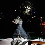 Björk Instagram - thank you @coachella for a wonderful evening !! conductor @bjarnifrimann orchestra : hollywood string ensemble björk dresses @noirkeininomiya headpiece @james.t.merry latex slip dresses @xvenusprototypex bodysuit @solangel hairpiece @tomikono_wig makeup @isshehungry bjarni frimann wearing @jonnycotastudio styling @eddagud mask design & 3D sculpt @james.t.merry mask production @secca_kanazawa 3D printing support by DMM.make mask technical direction @suganokaoru producer : reiko kunieda photos @santiagraphy