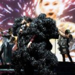 Björk Instagram - thanks for tonight tokyo and thank you @kasimyn for joining us ! musicians @viibraflutes , @bergurth , @manudelagomusic , @katiebuckleyharpist , @kasimyn choir : samady björk outfits @noirkeininomiya kas outfit @tomokoizumi all band outfits @balmain all headpieces @james.t.merry all hairpieces @tomikono_wig makeup @isshehungry styling @eddagud photos @santiagraphy