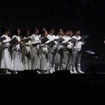 Björk Instagram - thanks for tonight tokyo and thank you @kasimyn for joining us ! musicians @viibraflutes , @bergurth , @manudelagomusic , @katiebuckleyharpist , @kasimyn choir : samady björk outfits @noirkeininomiya kas outfit @tomokoizumi all band outfits @balmain all headpieces @james.t.merry all hairpieces @tomikono_wig makeup @isshehungry styling @eddagud photos @santiagraphy