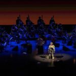 Björk Instagram - thanks for tonight tokyo ! conductor @bjarnifrimann orchestra : muroya strings headpiece @james.t.merry björk costume dress @delcoreofficial @danieldelcore bjarni outfit @__obsess__ hair @tomikono_wig makeup @isshehungry styling @eddagud photos @santiagraphy Tokyo, Japan