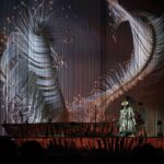 Björk Instagram - thanks for tonight @perthfest ! musicians @viibraflutes , @bergurth , @manudelagomusic , @katiebuckleyharpist choir @voyces_perth photos @santiagraphy björk dress @romancewasborn all band outfits @balmain headpieces @james.t.merry makeup @isshehungry styling @eddagud Perth, Western Australia