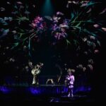 Björk Instagram - thanks for tonight bordeaux! musicians : @viibraflutes @bergurth @manudelagomusic @katiebuckleyharpist bjork outfit @kwkbykaykwok boots @driesvannoten headpieces @james.t.merry musicians outfits @balmain hair @johnvialhair musicians hair @tomikono_wig makeup @isshehungry styling @eddagud photos @santiagraphy Bordeaux, France