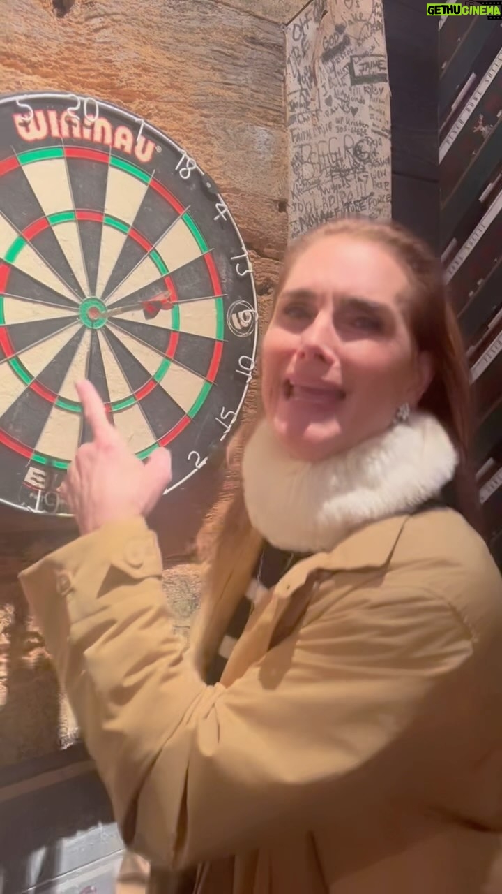 Brooke Shields Instagram - I’ve peaked. Never playing darts again. 🎯 New York, New York
