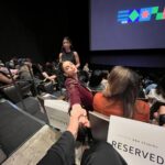 Camila Mendes Instagram - thank you to everyone who came out to support MÚSICA yesterday @sxsw 📽️ watching our film in a theater full of family, friends and movie lovers was an experience i’ll never forget. stay tuned for our release april 4 on @primevideo 🫶🏽
