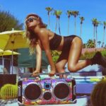 Carmen Electra Instagram - an endless summer vacation 🌴☀️ #inspired #endlesssummer #summer #palmtrees #vacation #palmsprings Palm Springs, California