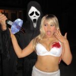 Carmen Electra Instagram - happy halloween! 🎃🖤 you all killed halloween this year with your electric costumes 😏⚡️ #halloween #carmenelectra #costume #spooky #horror #happyhalloween #scarymovie #baywatch #scream