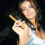 Carmen Electra Instagram - the boys, the girls, they all like carmen 💙 #90s #throwback #cigar #nostalgia #fashion
