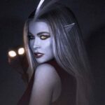Carmen Electra Instagram - #vampireelectra 🖤 eda the owl lady vibes! @theimaginativehobbyist #edatheowllady #theowlhouse #october #vibes #halloween #spooky #costume Link In Bio