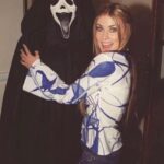 Carmen Electra Instagram - don’t forget to watch your backs this halloween 👀👻 #scarymovie #throwback #ghostface #halloween #costume #spooky #horror Link In Bio