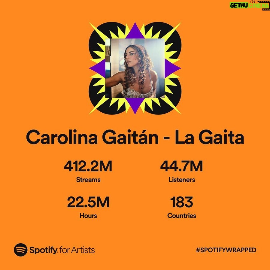 Carolina Gaitán Instagram - LOS AMO! GRACIAS for listening to my music!!!! ❤️🔥❤️🔥🔥🔥 @spotify #wedonttalkaboutbruno #tuyyo #alananitanana #iambolero #bailaito #quenosedicedemi #cerquitadelmar #lejos #mirame #igual Miami, Florida