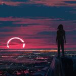 Chandler Riggs Instagram - eclipse & jaron - lunar out now on spotify, soundcloud, apple music, and all other platforms. free download at https://soundcloud.com/eclipse_sound/lunar-w-jaron art by @aenami.art @jaronsteele @eclipse.sounds