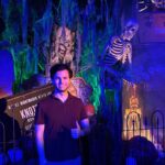 Chandler Riggs Instagram - thank u @knottsscaryfarm for the hospitality with my favorite yearly tradition 😈 Knott's Scary Farm