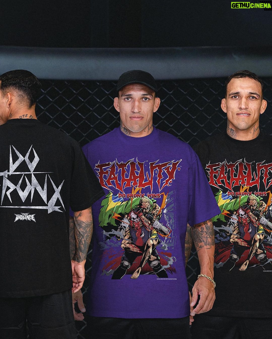 Charles Oliveira - 208.2K Likes - DO BRONX! Your fighters favorite fighter. Collection 001 of Charles Oliveira x Full Violence is now live! Ships in 1-2 weeks. Sales close April 20th.
Link in bio | FullViolence.com