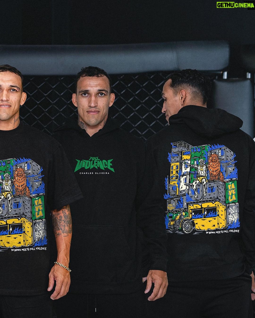 Charles Oliveira - 208.2K Likes - DO BRONX! Your fighters favorite fighter. Collection 001 of Charles Oliveira x Full Violence is now live! Ships in 1-2 weeks. Sales close April 20th.
Link in bio | FullViolence.com