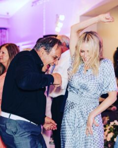 Chelsea Handler Instagram - I had my first groomsmen role in @benbrunotraining and @nobread wedding! What an epic night of fun! Scroll to last pic to see Dennis Colanello giving me an adjustment, while also spilling a drink on me. What a fun ducking wedding and I was honored to be part of it. Happy one month anniversary! ❤️❤️ Hotel Bel-Air