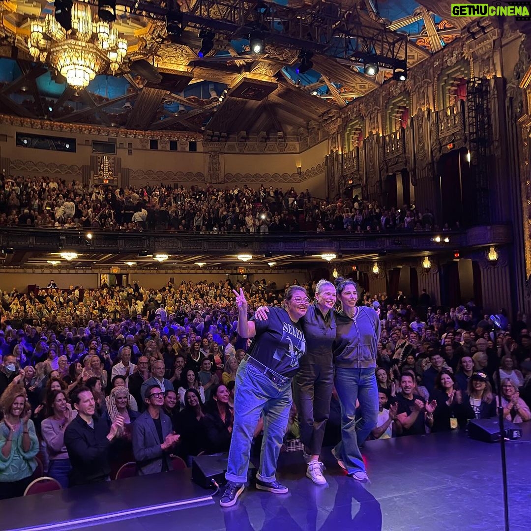 Chelsea Handler Instagram - Night One at the @hollywoodpantagestheatre with my dear @vanessagcomedy and @sarahkatesilverman! Thank you to the Pantages for two nights of laughter and medicine. We needed it and thanks everyone to coming out!! This weekend: Cleveland - Oct. 20th Columbus - Oct. 21st Pittsburgh - Oct. 22nd Tickets at ChelseaHandler.com