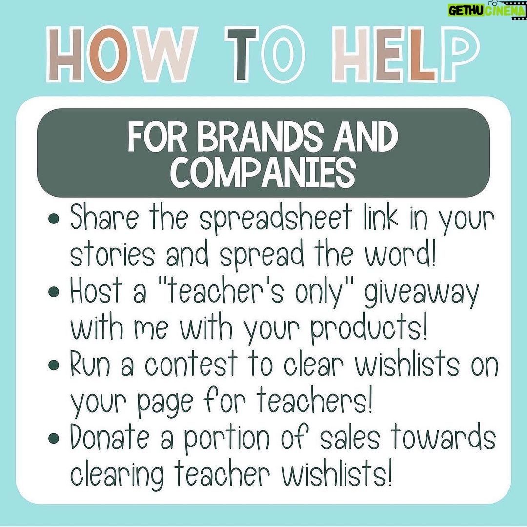 Chelsea Handler Instagram - As if teachers don’t have it hard enough, now they have to buy their own supplies. Please join me in helping teachers #clearthelist.