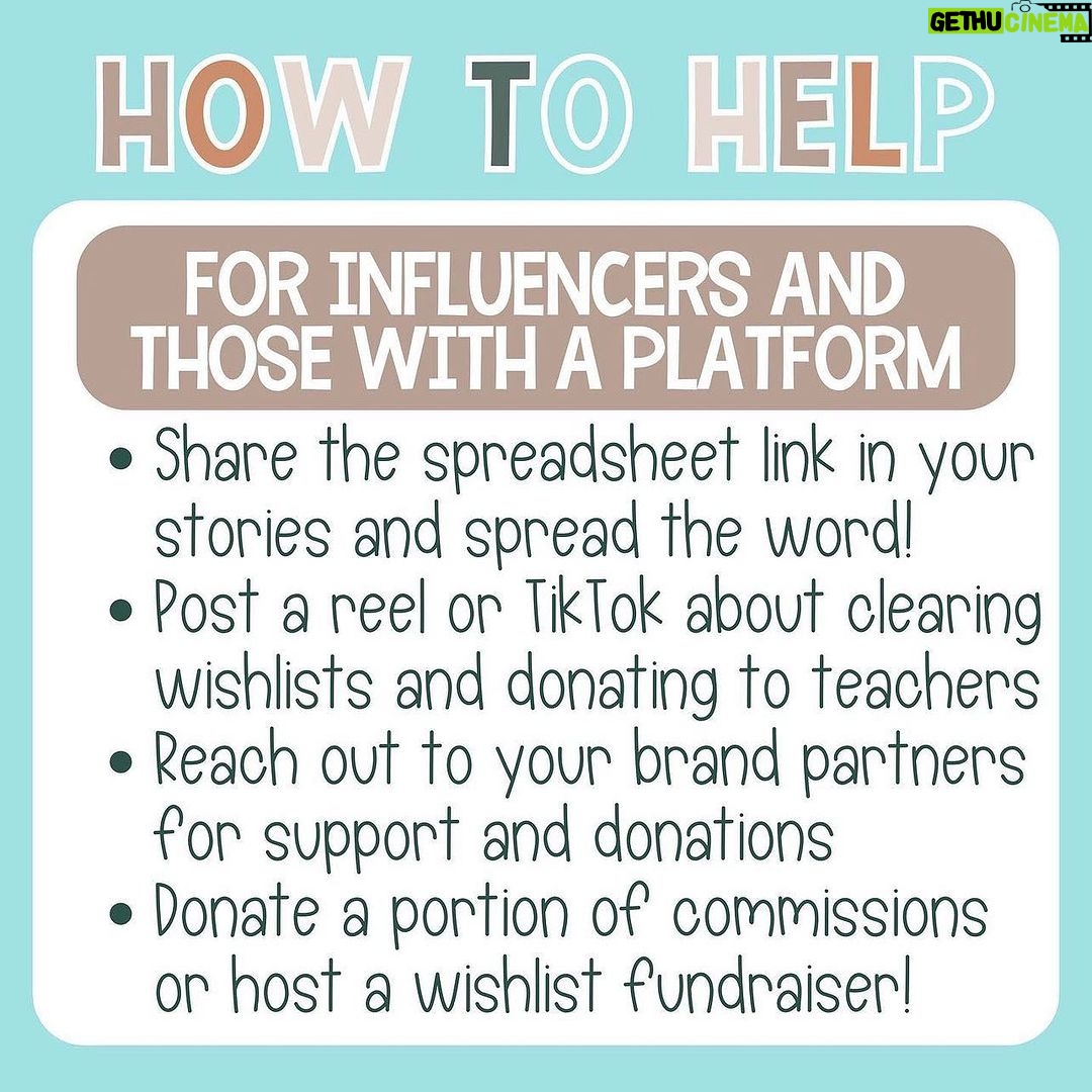 Chelsea Handler Instagram - As if teachers don’t have it hard enough, now they have to buy their own supplies. Please join me in helping teachers #clearthelist.