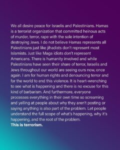Chelsea Handler Instagram - @globalempowermentmission is giving aid to everyone on the ground. Israelis, Palestinians, and every other person on the ground who they can access.