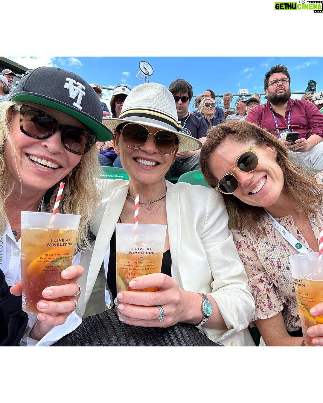 Chelsea Handler Instagram - July is for London and Wimbledon and old friends and step-daughters reuniting and taking tennis and town by storm. I love tennis and I love Londontown in the rain and the sun. I even took the tube!