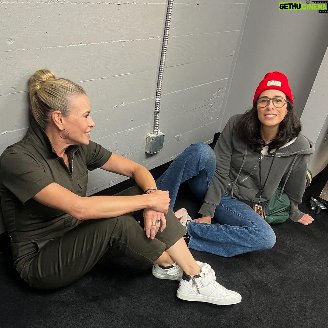 Chelsea Handler Instagram - Night One at the @hollywoodpantagestheatre with my dear @vanessagcomedy and @sarahkatesilverman! Thank you to the Pantages for two nights of laughter and medicine. We needed it and thanks everyone to coming out!! This weekend: Cleveland - Oct. 20th Columbus - Oct. 21st Pittsburgh - Oct. 22nd Tickets at ChelseaHandler.com