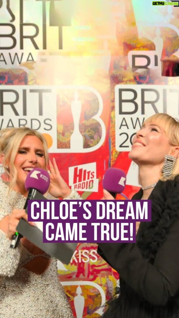 Chloe Burrows Instagram - miss @chloeburrows says MANIFEST!✨ @natashabedingfield @brits #brits #britawards #brits2024 #natashabedingfield #chloeburrows #thebrits