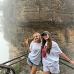 Chloe Burrows Instagram - Possibly THE most wholesome day we’ve EVER had 🤣🫶🏼✨ Big up Omar for being our best dressed tour guide ever xxxxx Blue Mountains National Park