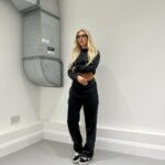 Chloe Burrows Instagram - Tryna make my glasses look kewl with my new INCHESSSS here at @hadleyyatessalon 💖 Removal, cut, colour, stennies and vybzz by @lukerobertshair Also annoyed cos dirty trainers omg London, United Kingdom