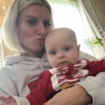 Chloe Burrows Instagram - Christmas hangovers made so much better with this little squidger!!!!!!!!! Happy Xmas everyone love from me xxxx