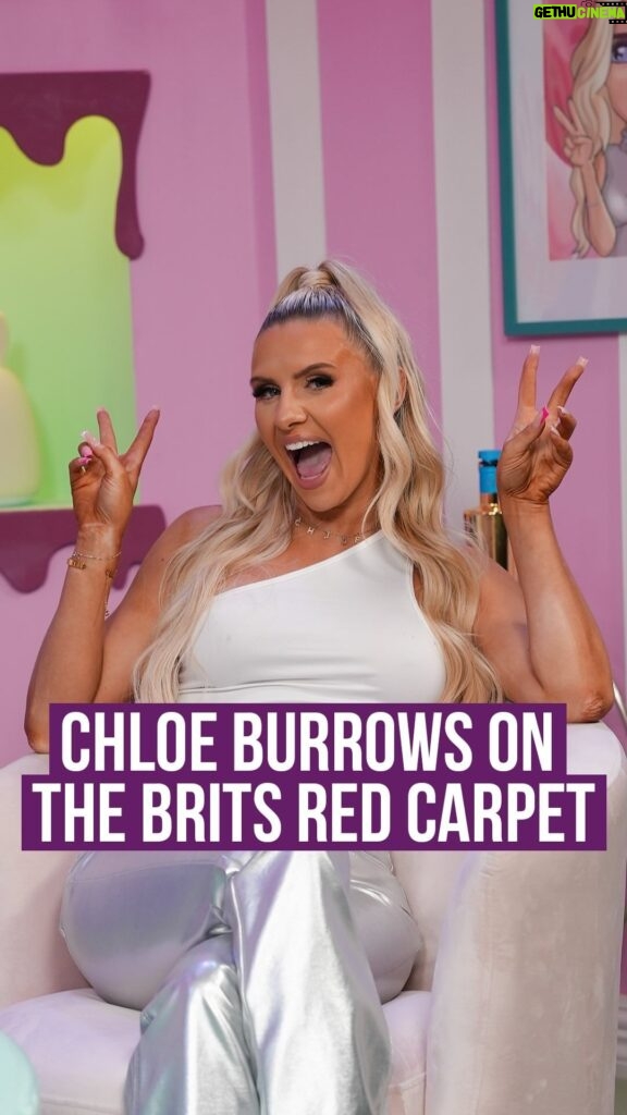Chloe Burrows Instagram - @chloeburrows is going to be causing CHAOS on the @brits red carpet for KISS, ✨ & even more so now with a ‘Slip It In’ challenge set by @jordanbanjo & @realperrikiely! 😅   Keep it KISS, Saturday 2nd March ✌️   #britawards #brits #chloeburrows