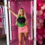 Chloe Burrows Instagram - Had the best time evaaaa at the @tequilaroseuk Ibiza road show brunch!! #DrinkthePink AD 18+ please drink responsibly #TequilaRoseUK