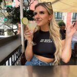 Chloe Burrows Instagram - Thoroughly enjoying x P.s wtf is in the alcohol here 😭 jesosss Barcelona, Spain