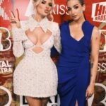 Chloe Burrows Instagram - I don’t think I’ll ever get over last night 😭 thank you so so so much to @kissfmuk for having me host their red carpet at the FUKIN @brits !!! WHAAAAAATTTTTTTT!!!!!!!!!!! If you told me even a month ago I wouldn’t have believed you!!! The most surreal evening ever with the best people meeting absolute fukin icons 🥹💖 I love you lot for keeping up with me and staying tuned for all the chaos this little life keeps giving!!! Let’s keep having fun forever xxxxx Glam - @harriotsglam Hair slay @hairbychrislong Styling @raywooldridge : Dress @hana_official1 Jewellery @katherinejamesjewellery @carrie_elizabeth_jewellery Bag @lalingilondon After party dress @danahareldesign The O2