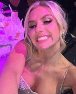 Chloe Burrows Instagram - I don’t think I’ll ever get over last night 😭 thank you so so so much to @kissfmuk for having me host their red carpet at the FUKIN @brits !!! WHAAAAAATTTTTTTT!!!!!!!!!!! If you told me even a month ago I wouldn’t have believed you!!! The most surreal evening ever with the best people meeting absolute fukin icons 🥹💖 I love you lot for keeping up with me and staying tuned for all the chaos this little life keeps giving!!! Let’s keep having fun forever xxxxx Glam - @harriotsglam Hair slay @hairbychrislong Styling @raywooldridge : Dress @hana_official1 Jewellery @katherinejamesjewellery @carrie_elizabeth_jewellery Bag @lalingilondon After party dress @danahareldesign The O2
