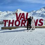 Chloe Burrows Instagram - Best time skiing ever… worth the burnt face x Val Thorens
