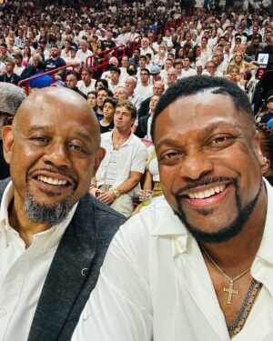 Chris Tucker Instagram - Me and Forrest Whitaker at the Miami HEAT Game, in Miami!!