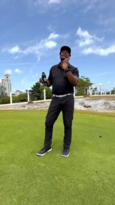 Chris Tucker Instagram - The DJ was jammin’ on the golf course, playing Michael Jackson.