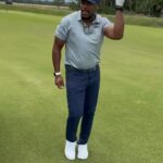 Chris Tucker Instagram – Made a great shot at Michael Jordan’s golf course .. Go see my NEW MOVIE ‘AIR,’ Out Now!