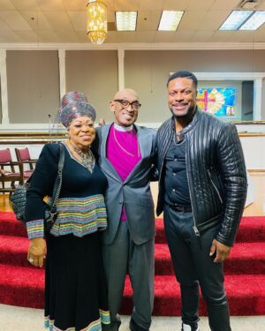Chris Tucker Instagram - Church was Great today with me, my mother, and the Bishop! 🙏🏾