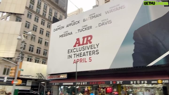 Chris Tucker Instagram - In NY, saw the Billboard of my new movie “AIR,” opening THIS WEDNESDAY!!!!