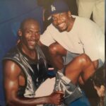 Chris Tucker Instagram - Throwback 1997 me and Michael Jordan. Can’t wait until you guys see my new movie “Air,” about the creation of the AIR Jordan’s shoe … in theaters only April 5th!