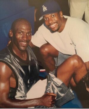 Chris Tucker Instagram - Congratulations to my new movie ‘AIR!!” .. Go out this weekend to see it, if you have not seen it! Throw Back, Me & MJ at his golf course.