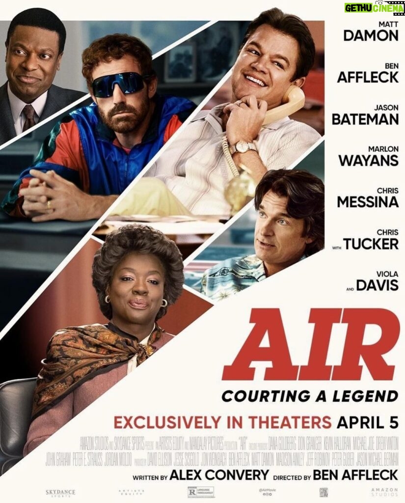 Chris Tucker Instagram - ‘AIR’ IS NOMINATED FOR TWO GOLDEN GLOBE AWARDS & TWO CRITICS CHOICE AWARDS. (BEST PICTURE & BEST ACTING ENSEMBLE CAST).